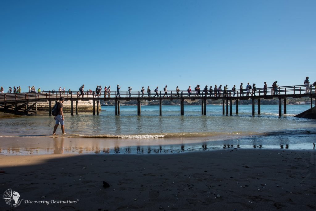 Line up at the Belém tower