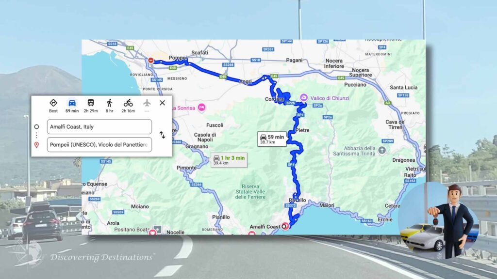 By Car - Driving to Pompei from Rome - Amalfi - Naples - Pompeii - Italy - Travel Blog - Travel Guide - Travel Italy - by Discovering Destinations