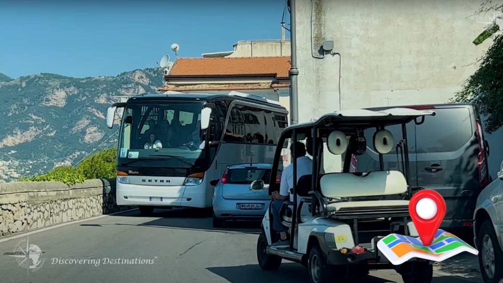 Driving in Positano Italy