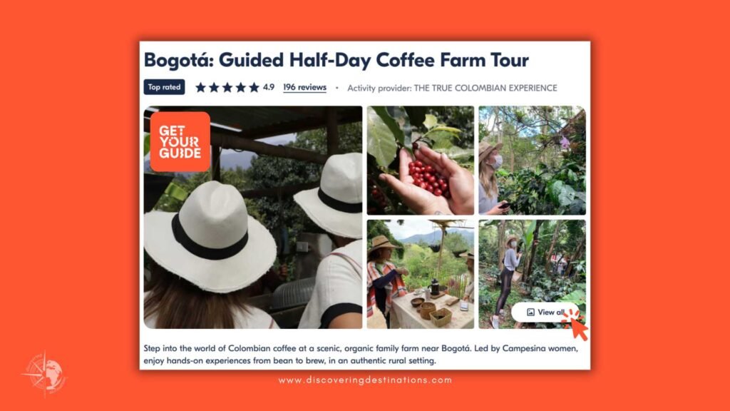 Get your guide - Bogotá Guided Half-day tour - coffee farm tour - Bogotá - Colombia